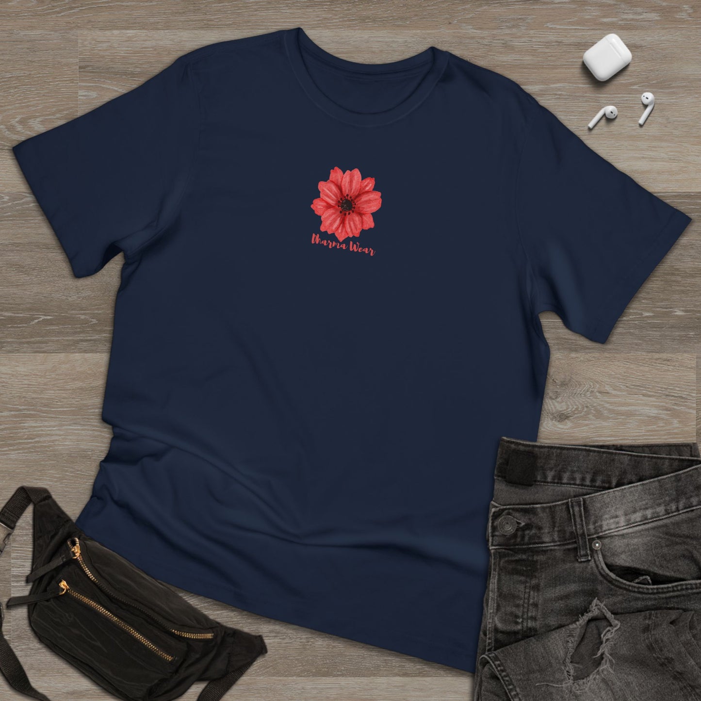 Buttercup Pink Flower Print T-shirt, Men
