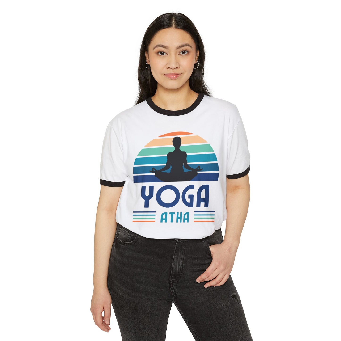 Atha Yoga Cotton Ringer T-Shirt, Women