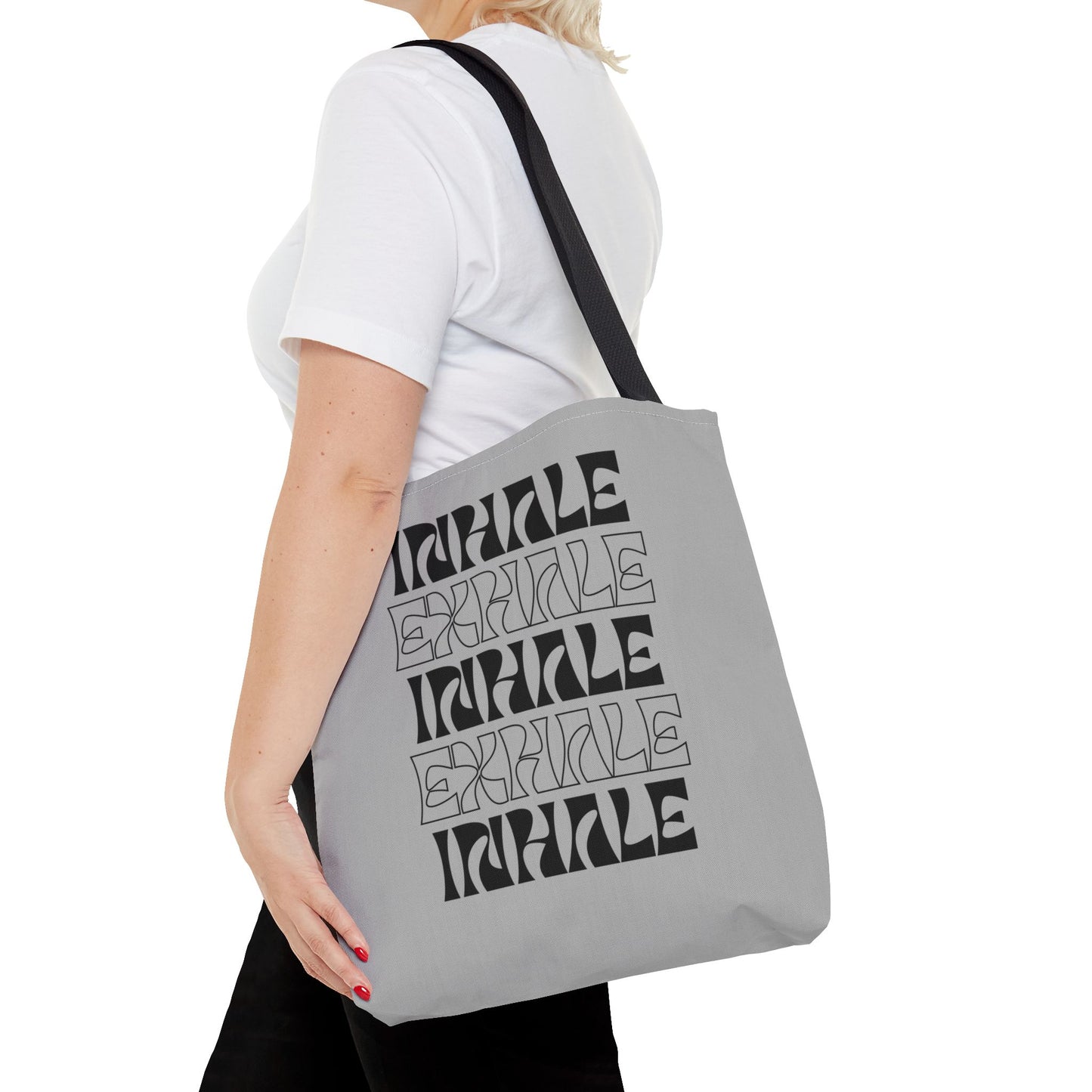 Inhale Exhale Inspirational Tote Bag