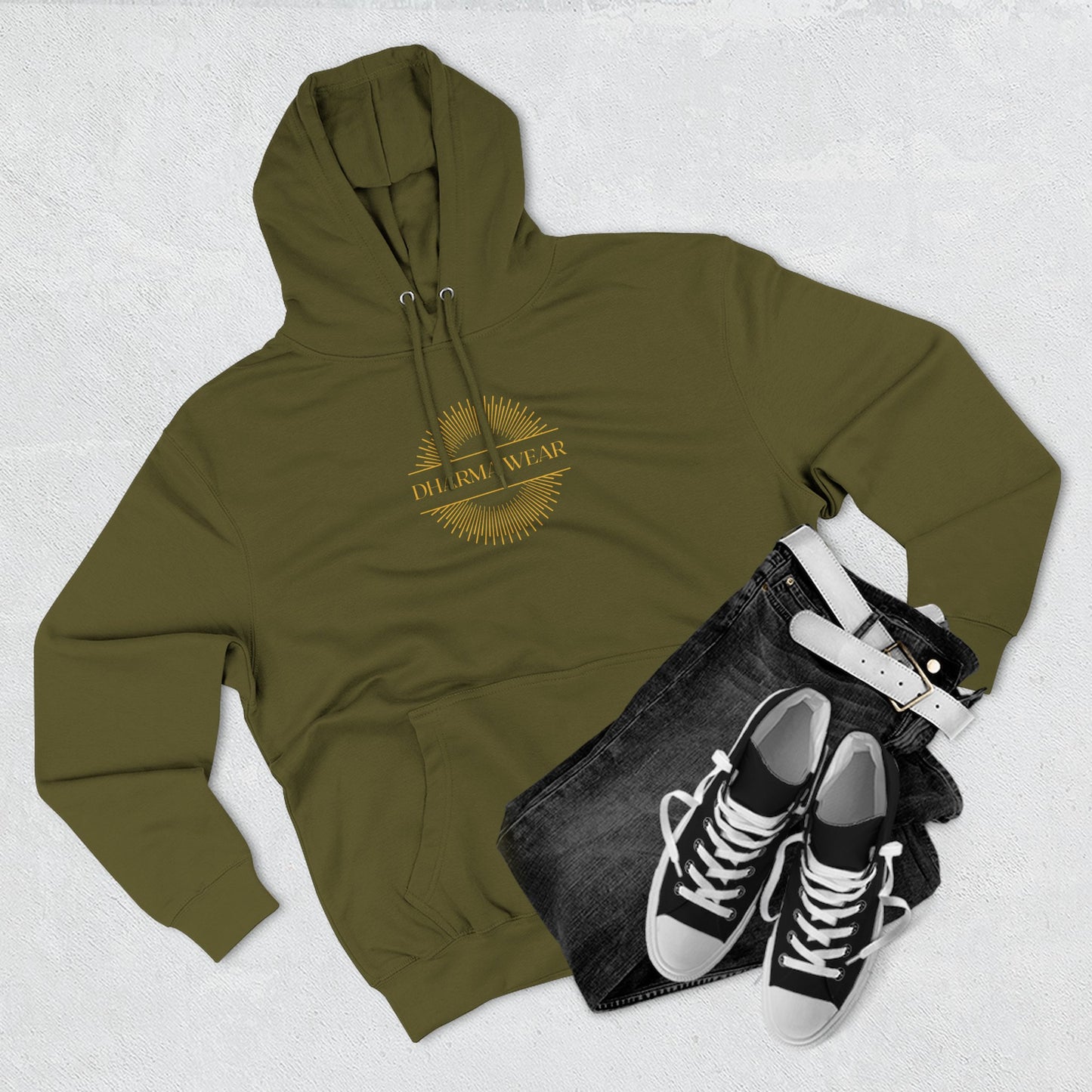 Hanuman Devotion Sweatshirt Fleece Hoodie, Men
