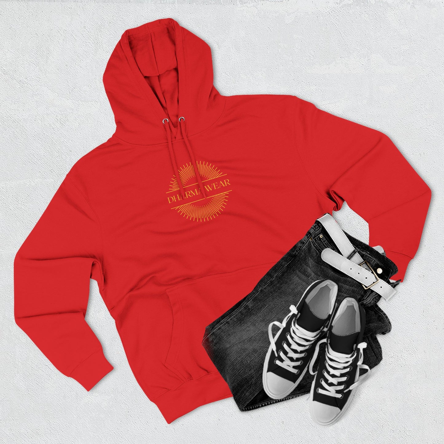 Hanuman Devotion Sweatshirt Fleece Hoodie, Men