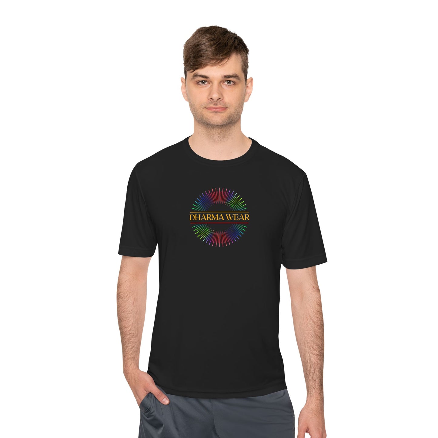 Rainbow Ganesha Moisture Wicking Tee, Men