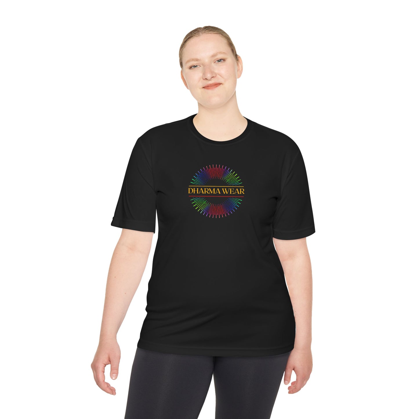 Rainbow Ganesha Moisture Wicking Tee, Women