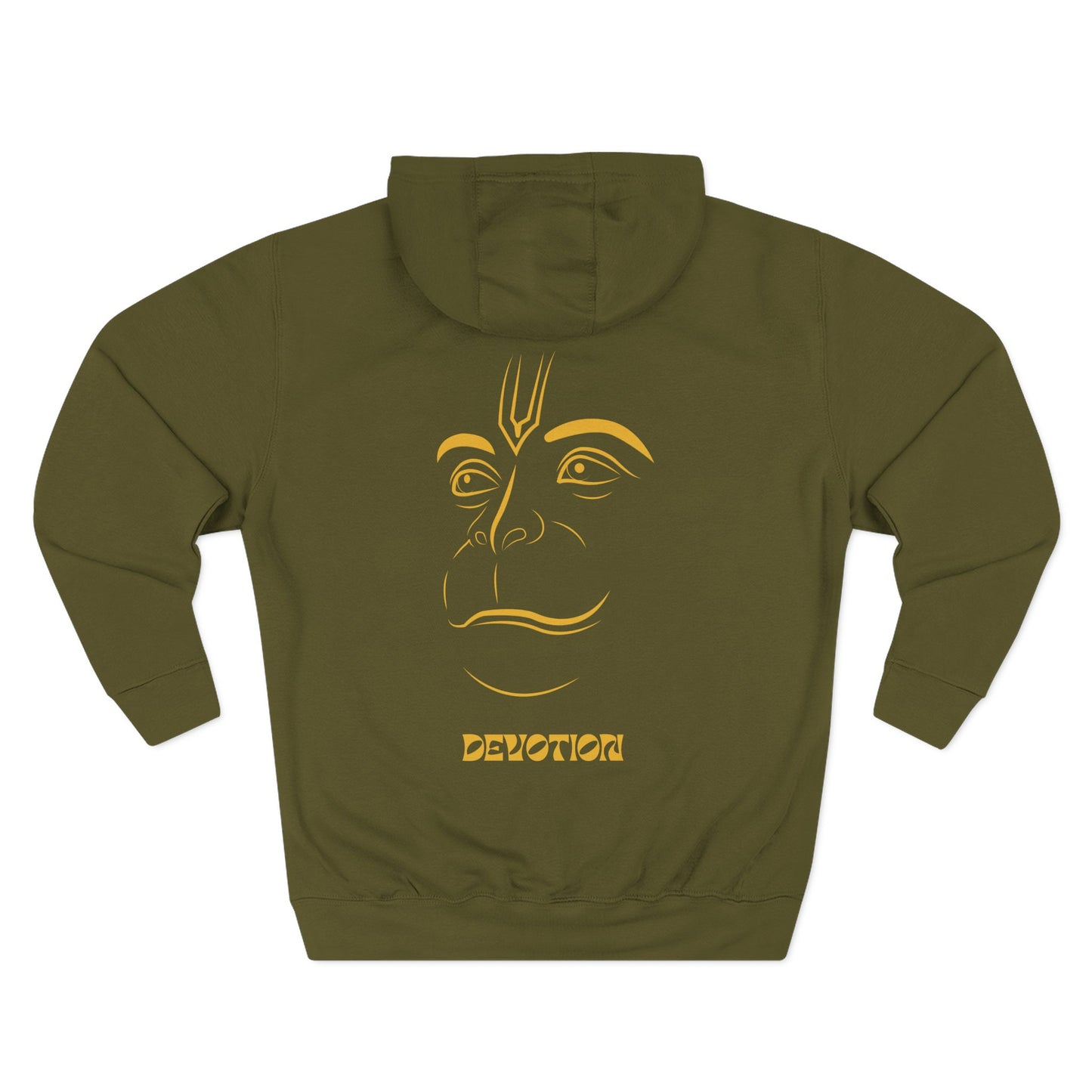 Hanuman Devotion Sweatshirt Fleece Hoodie, Men