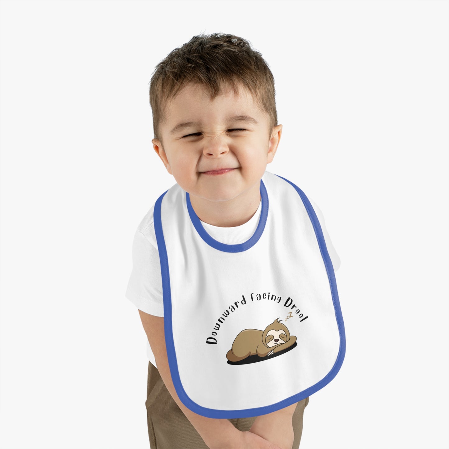 Cute Baby Bib with Sloth Design