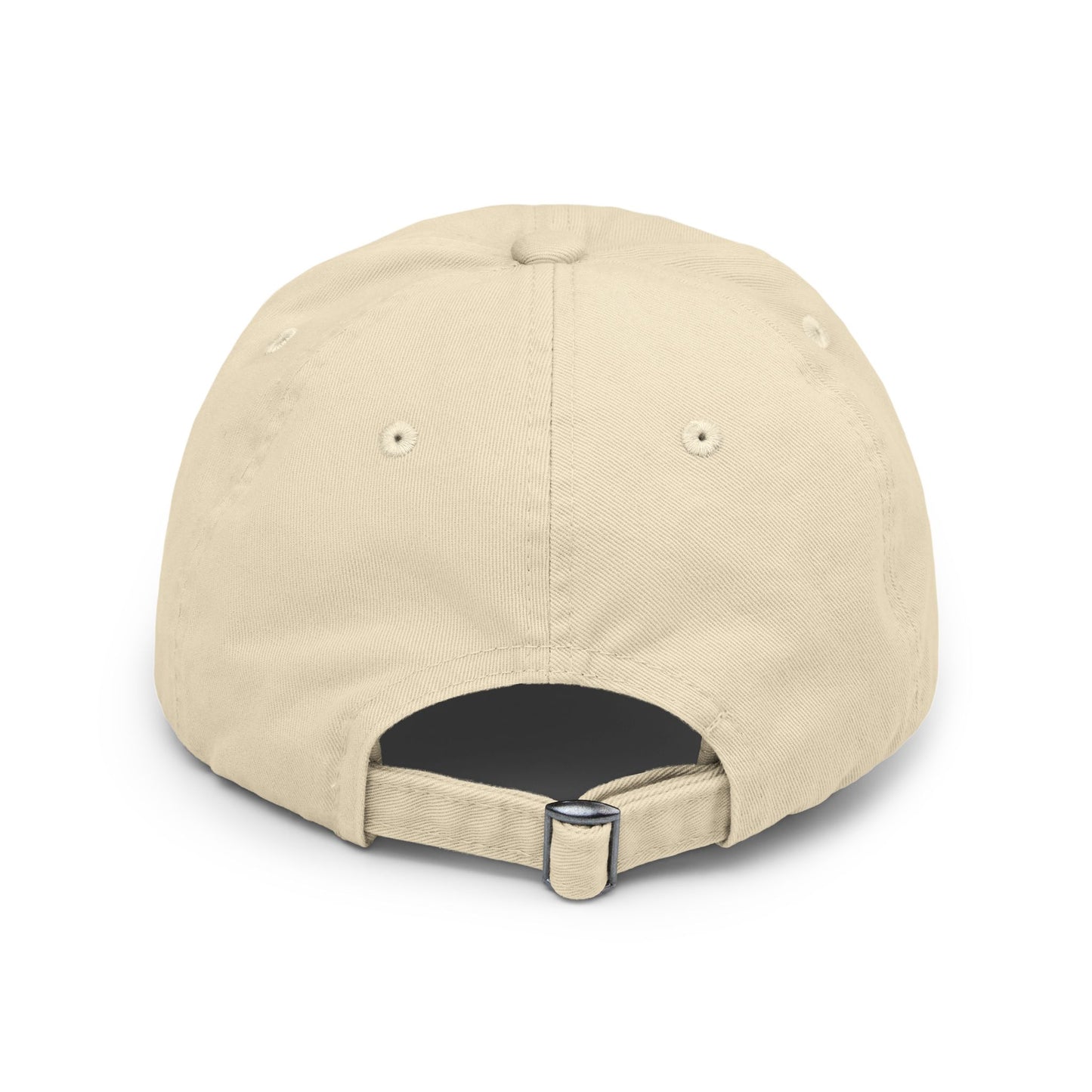 Unisex Distressed Cap with Hibiscus Design