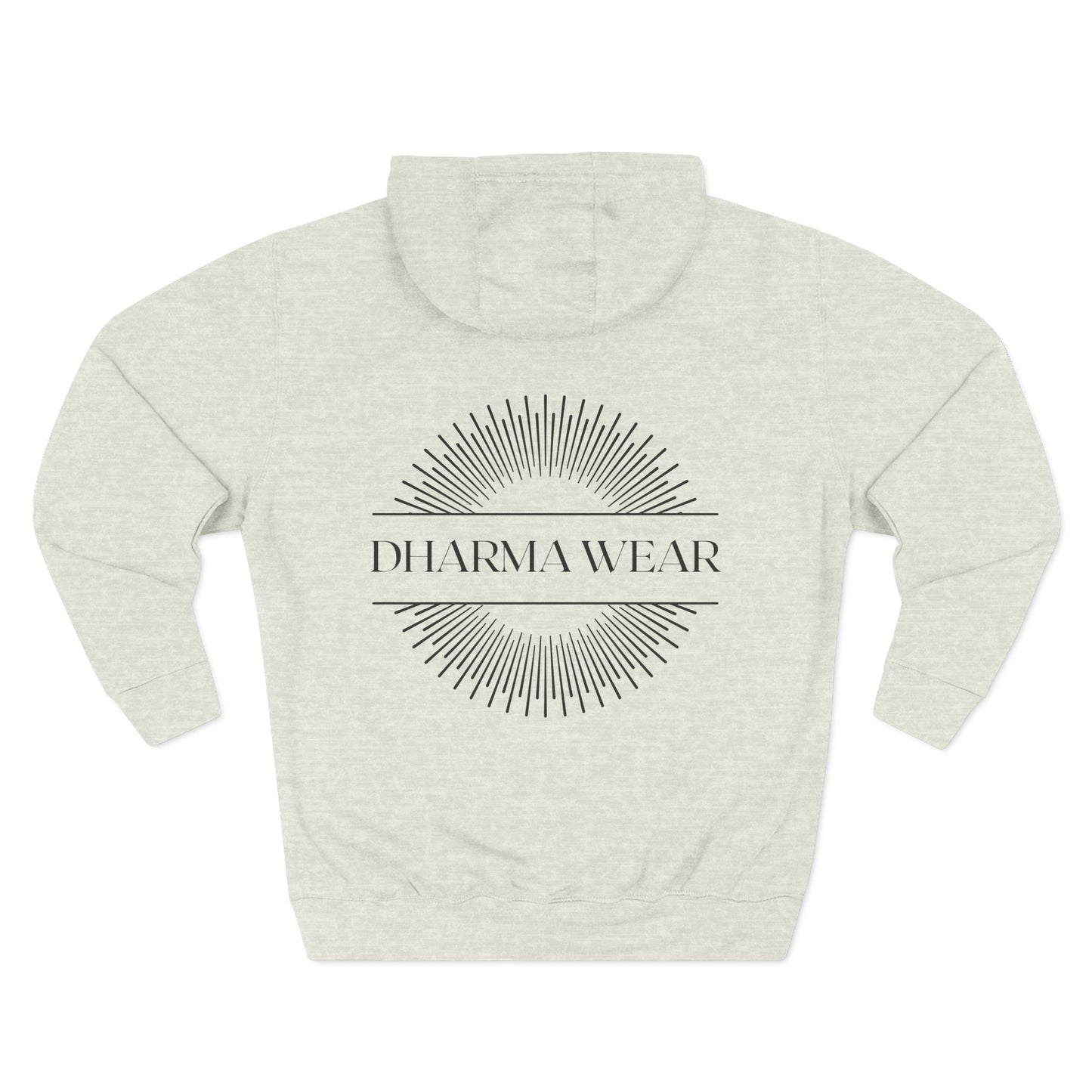 Ganesha Sweatshirt Fleece Hoodie Heather Grey, Women