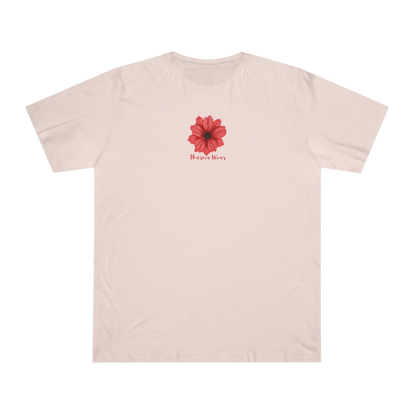 Buttercup Pink Flower Print T-shirt Heather Grey, Women
