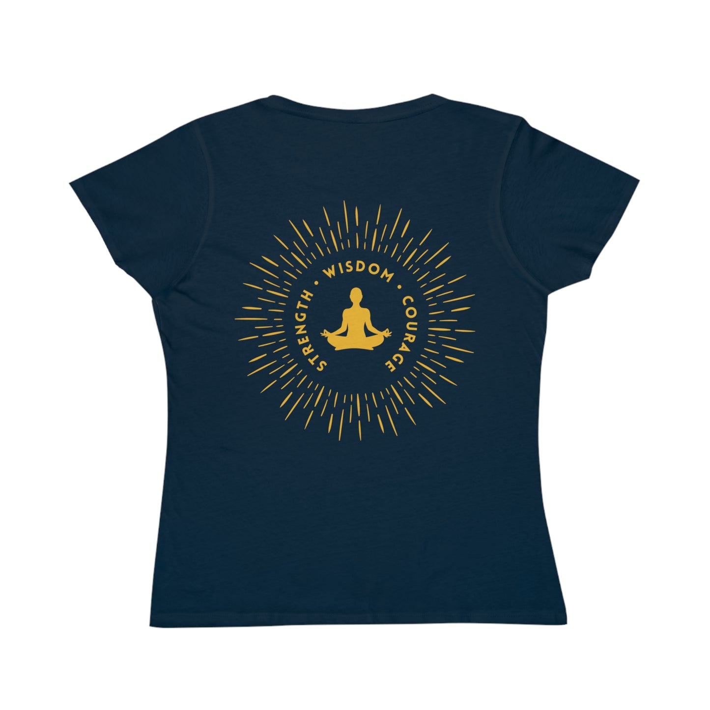 Strength, Wisdom & Courage Tee Navy, Women