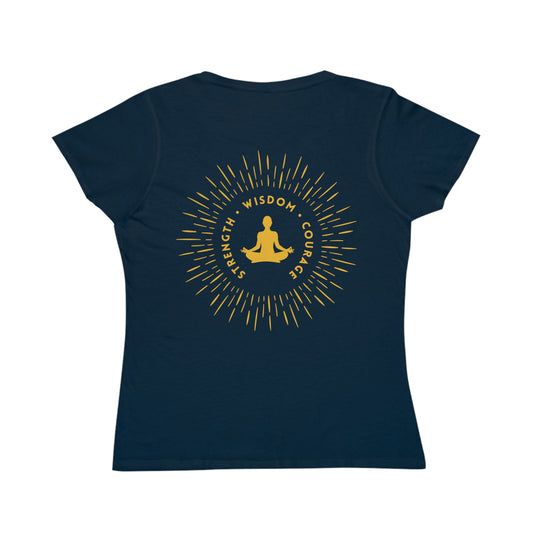 Strength, Wisdom & Courage Tee Navy, Women