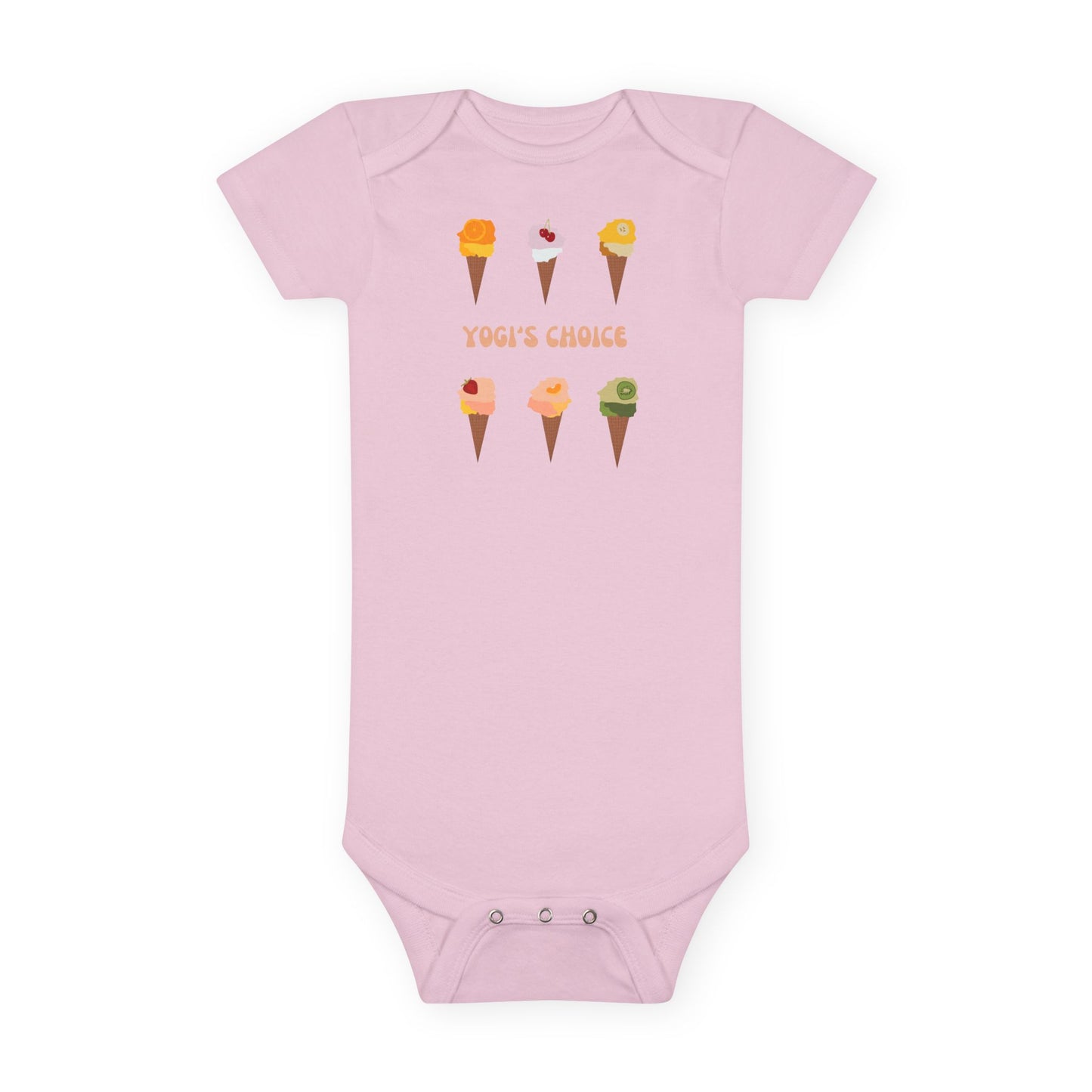 Yoga Baby Short Sleeve Organic Cotton Bodysuit