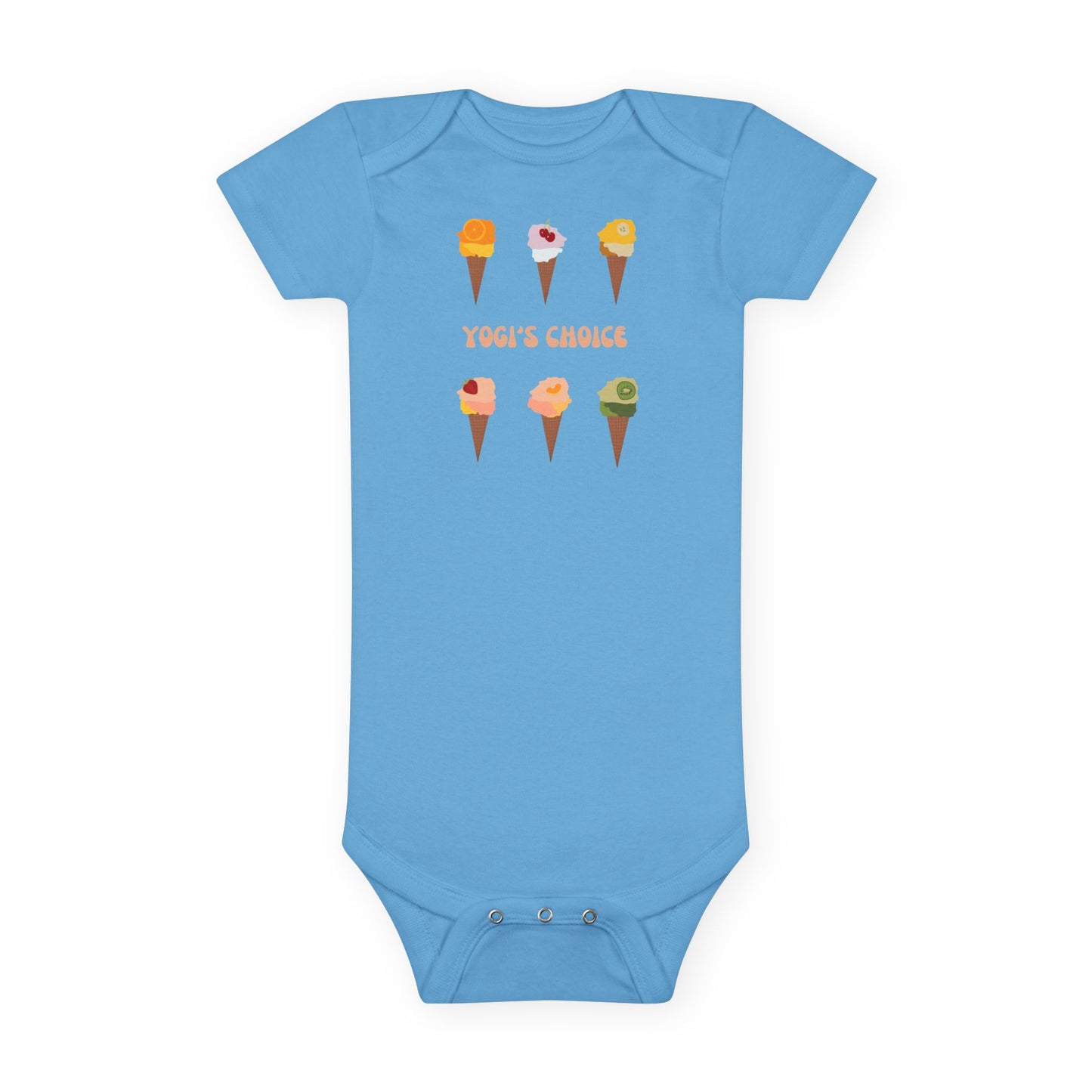 Yoga Baby Short Sleeve Organic Cotton Bodysuit