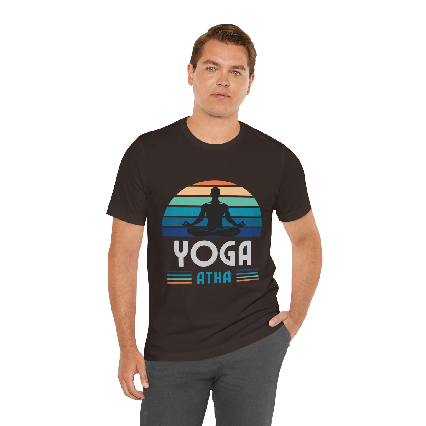 Yoga Atha Cotton T-Shirt Navy, Men