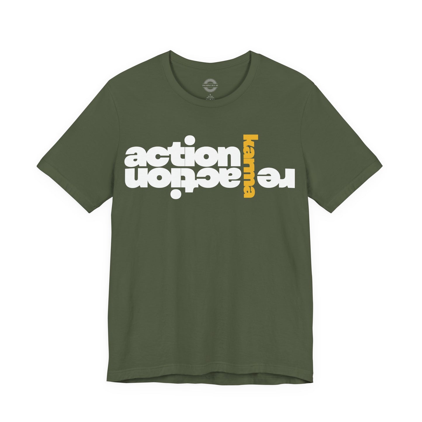 Action Reaction Karma Tee, Gray