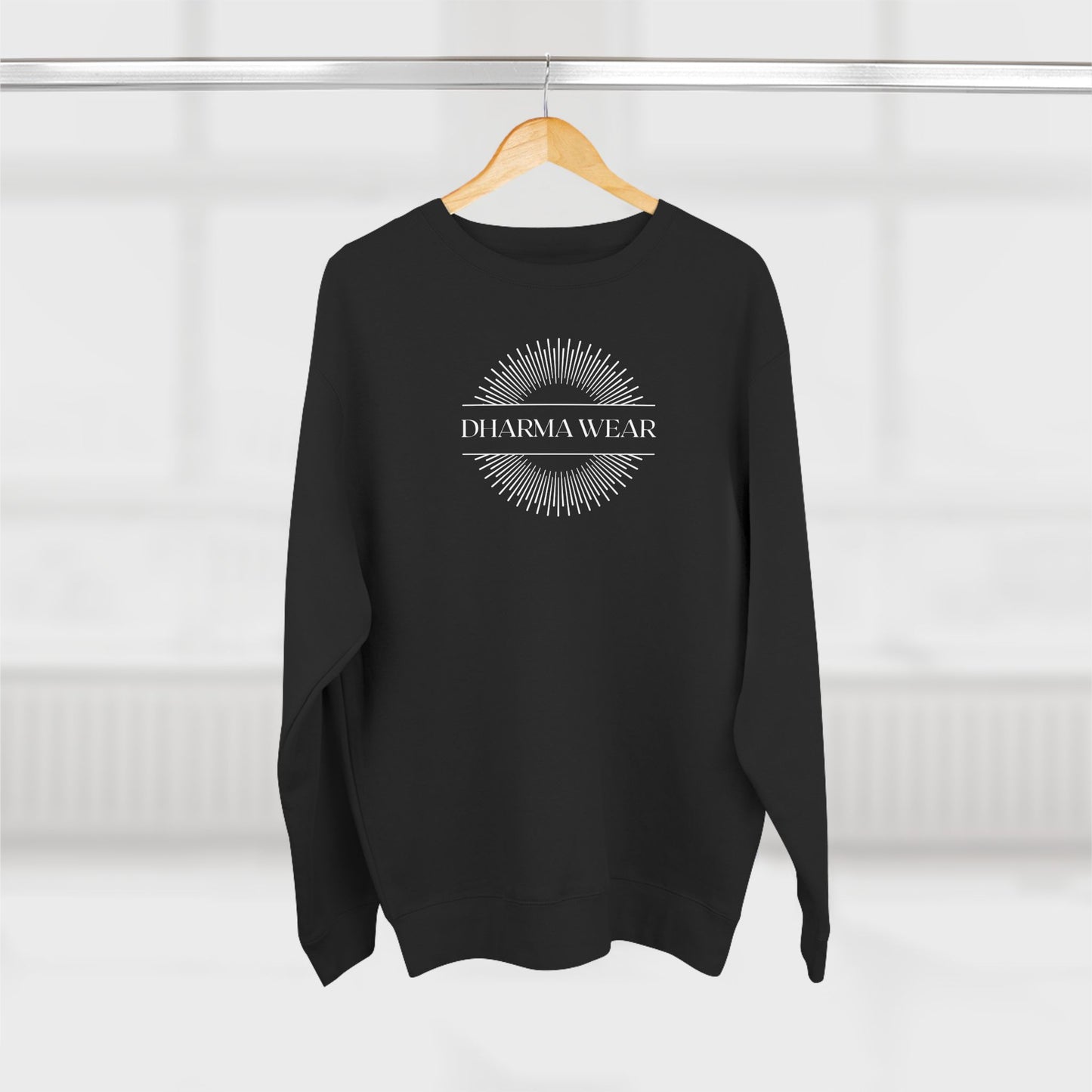 Inhale Exhale Crewneck Sweatshirt Black, Women