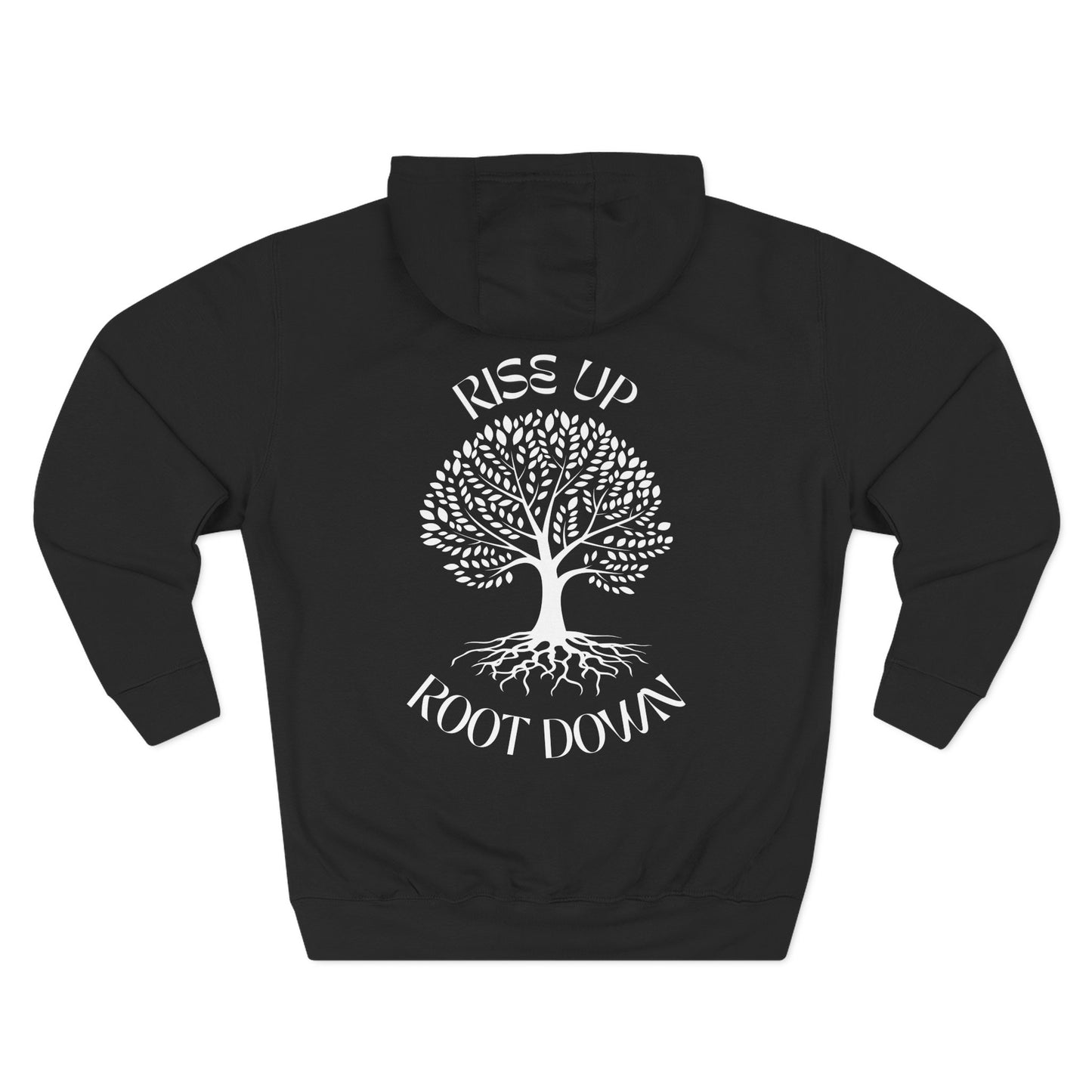 Root Down To Rise Up Sweatshirt Fleece Hoodie Heather Grey, Women