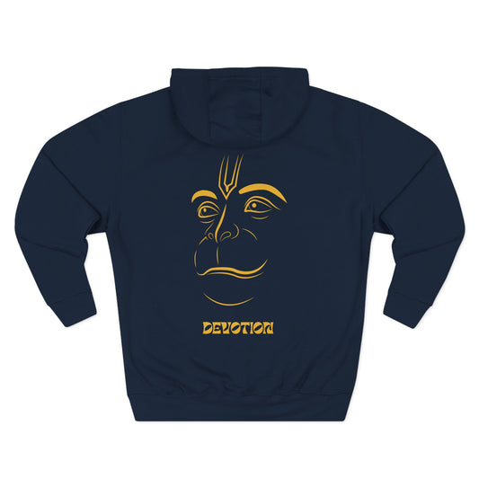 Hanuman Devotion Sweatshirt Fleece Hoodie, Men