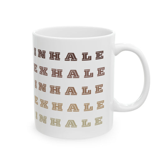 DW Inhale Exhale Ceramic Mug