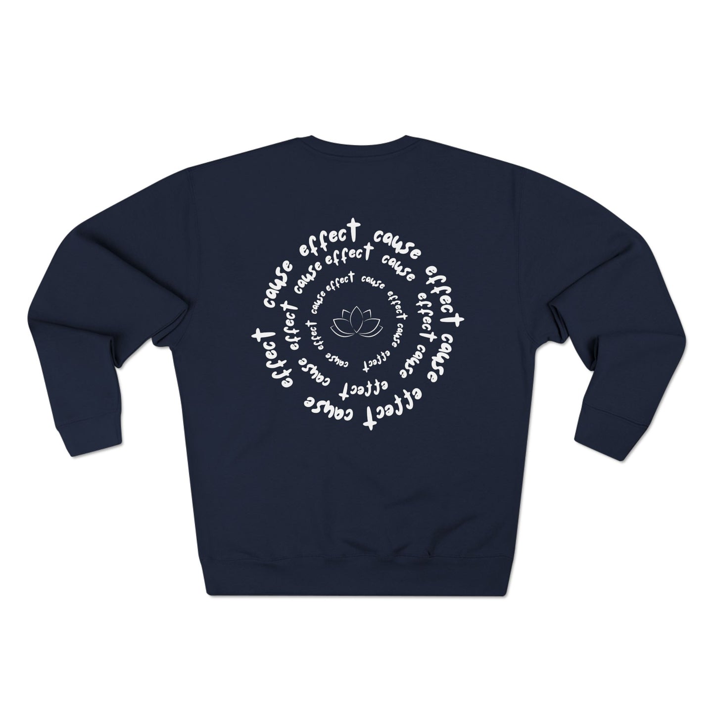 Karma Cause and Effect Crewneck Sweatshirt Navy, Women