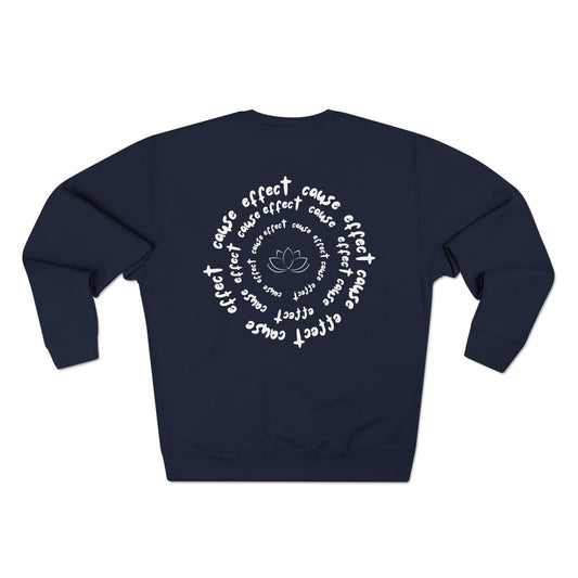 Karma Cause and Effect Crewneck Sweatshirt Navy, Women