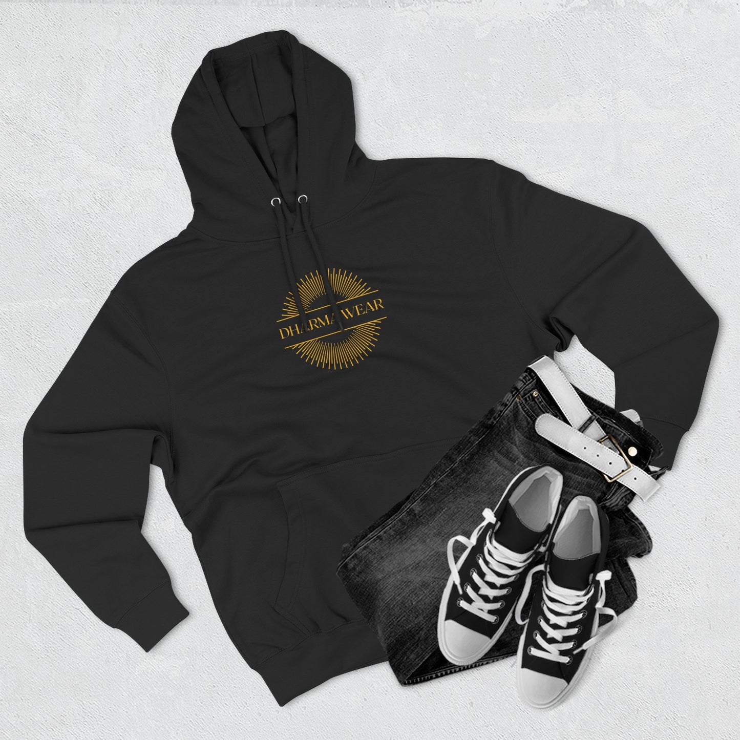 Hanuman Devotion Sweatshirt Fleece Hoodie, Men