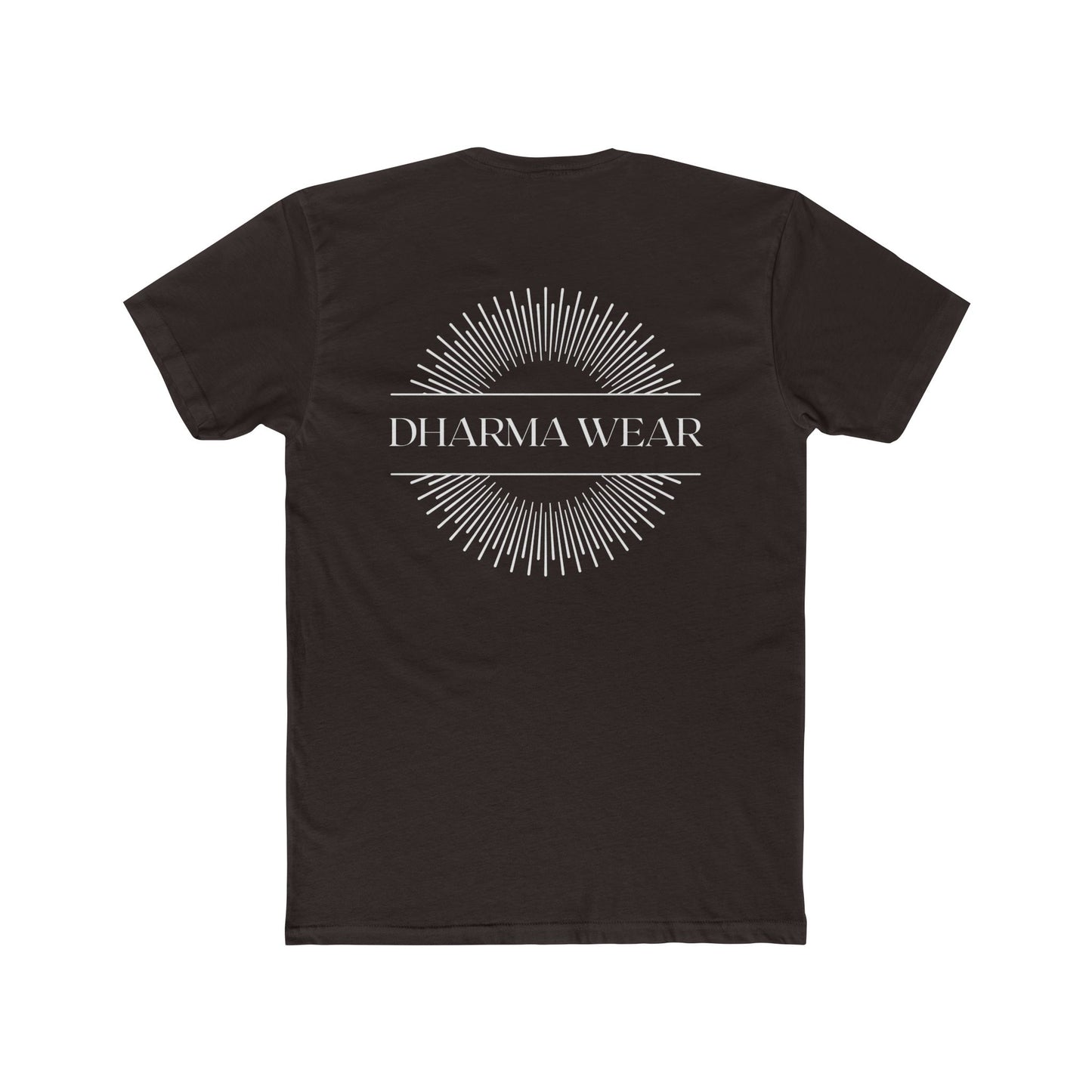 Flower Power T-shirt Solid Dark Chocolate, Men