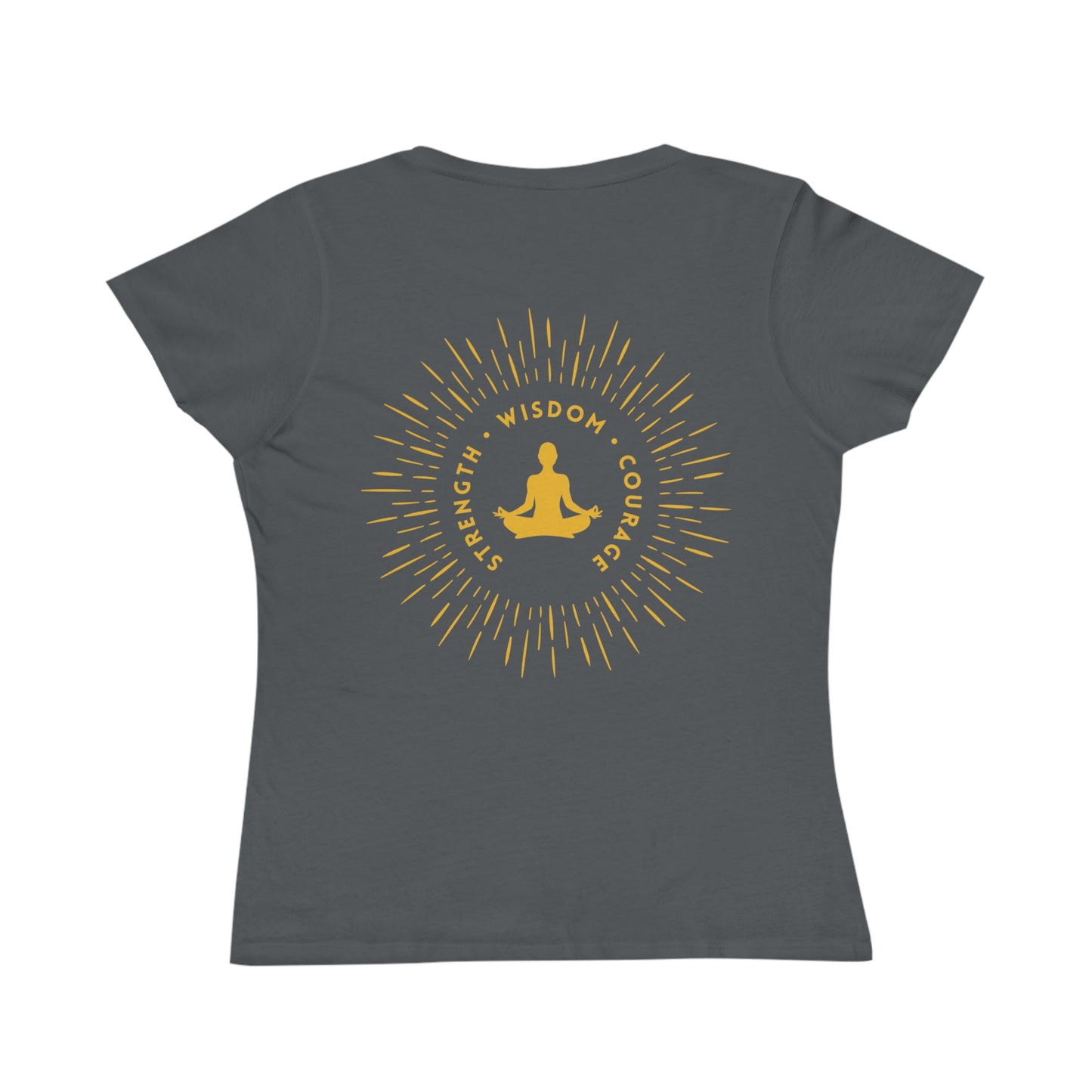 Strength, Wisdom & Courage Tee Black, Women