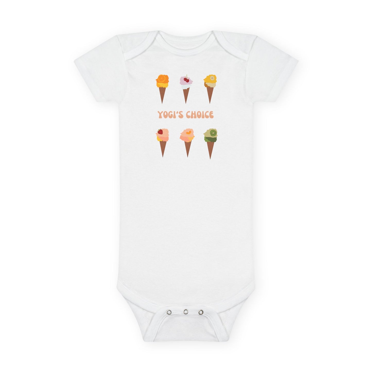 Yoga Baby Short Sleeve Organic Cotton Bodysuit