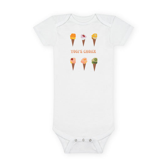 Yoga Baby Short Sleeve Organic Cotton Bodysuit
