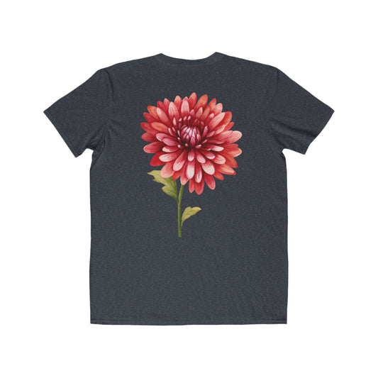 Flower Stem Tee Heather Navy, Mens