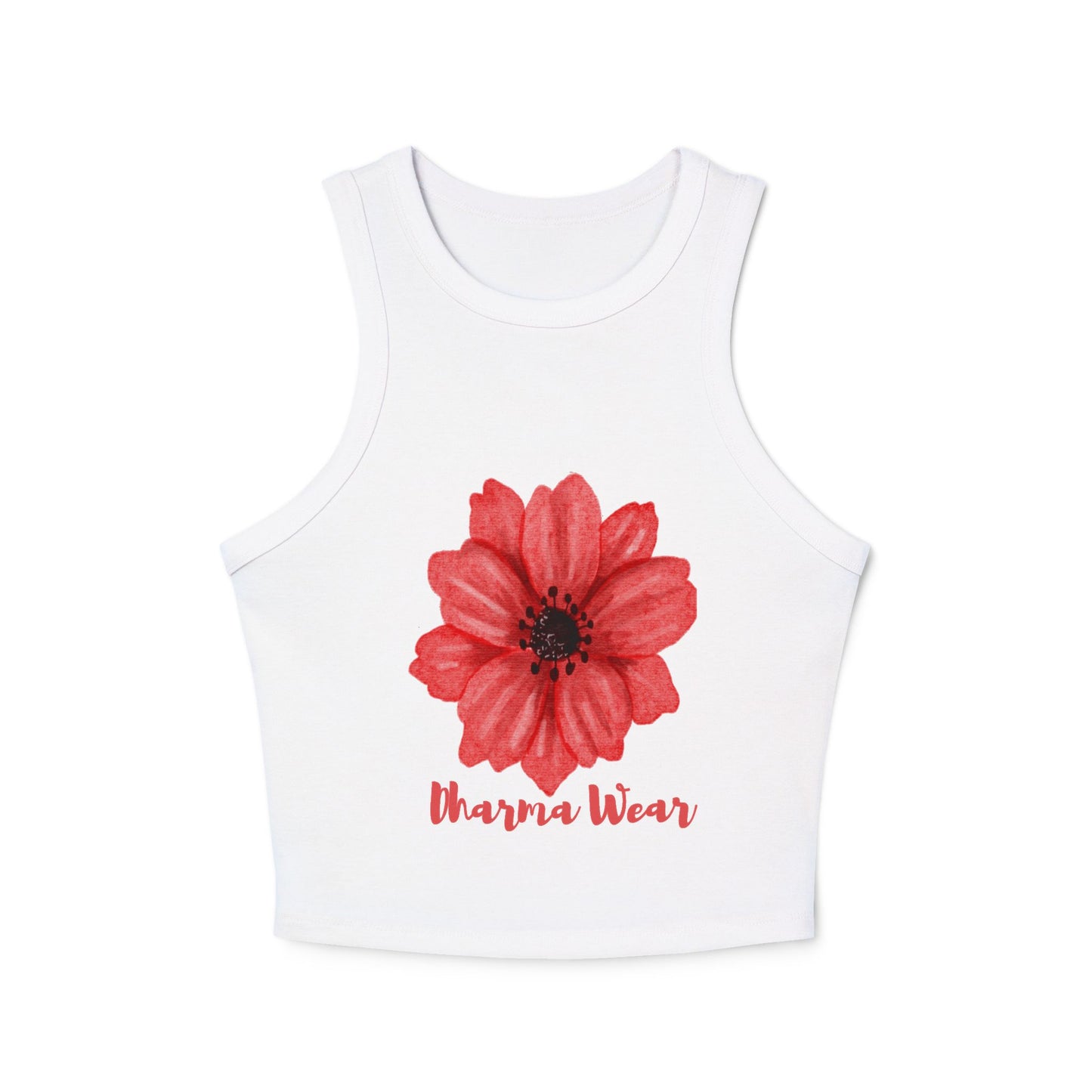 Dharma Wear Flower Yoga Tank Top, Athletic Heather