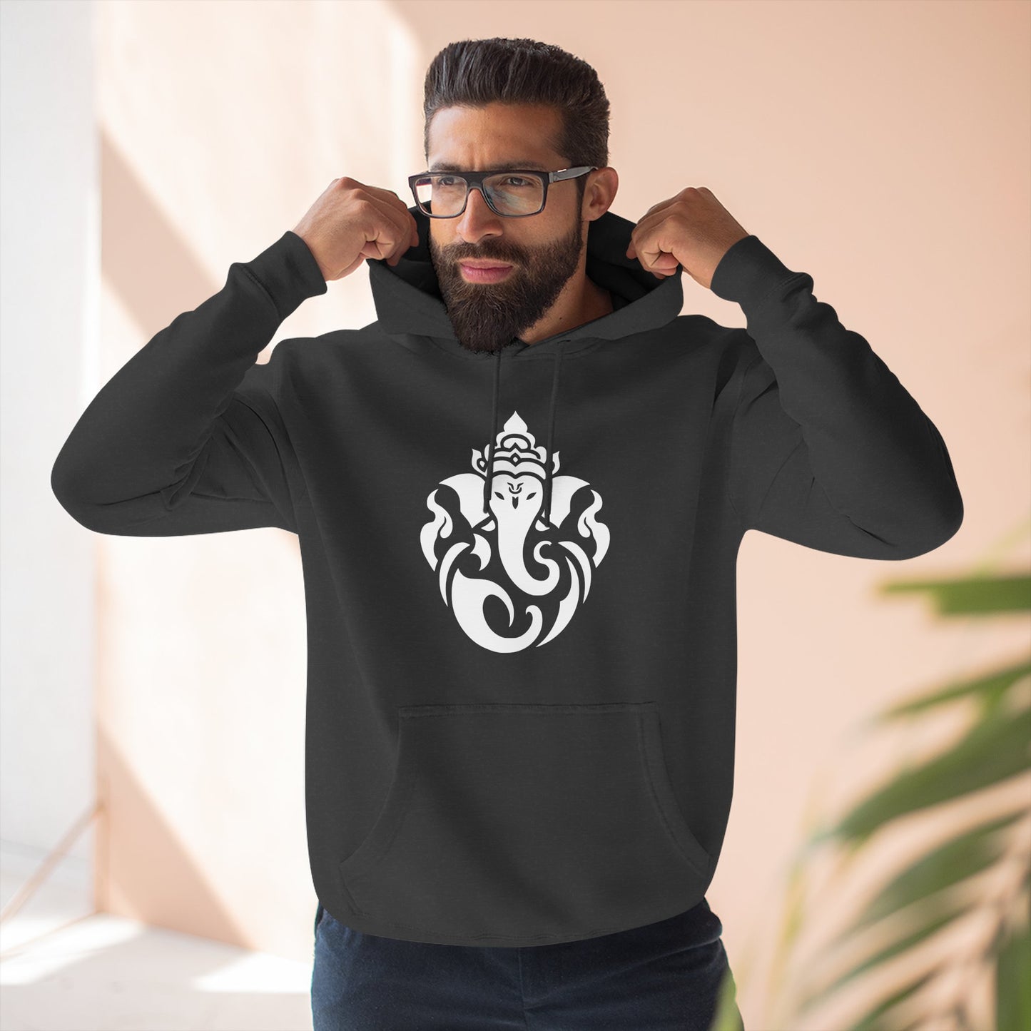Ganesha Sweatshirt Fleece Hoodie, Men