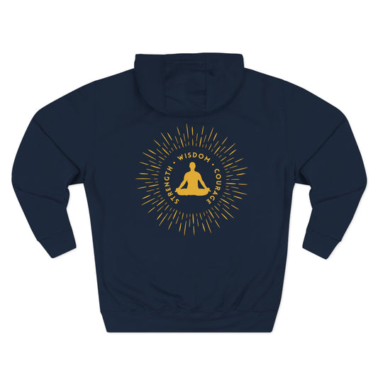 Strength, Wisdom & Courage Sweatshirt Fleece Hoodie, Men