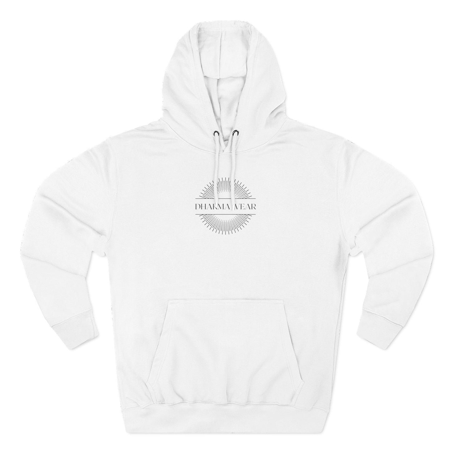 Karma Cause and Effect Sweatshirt Fleece Hoodie Charcoal Heather White, Women