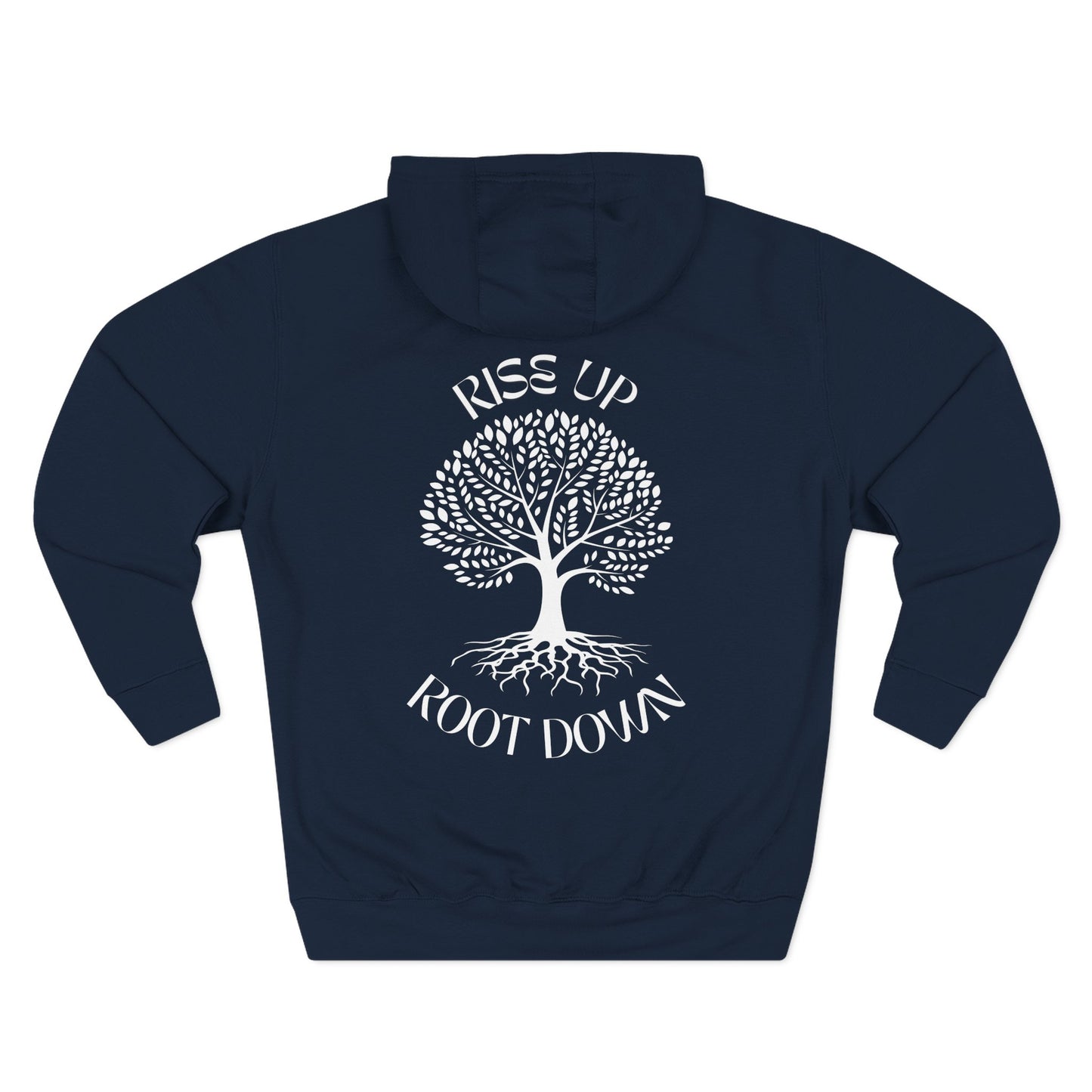 Root Down To Rise Up Sweatshirt Fleece Hoodie Charcoal Heather, Women