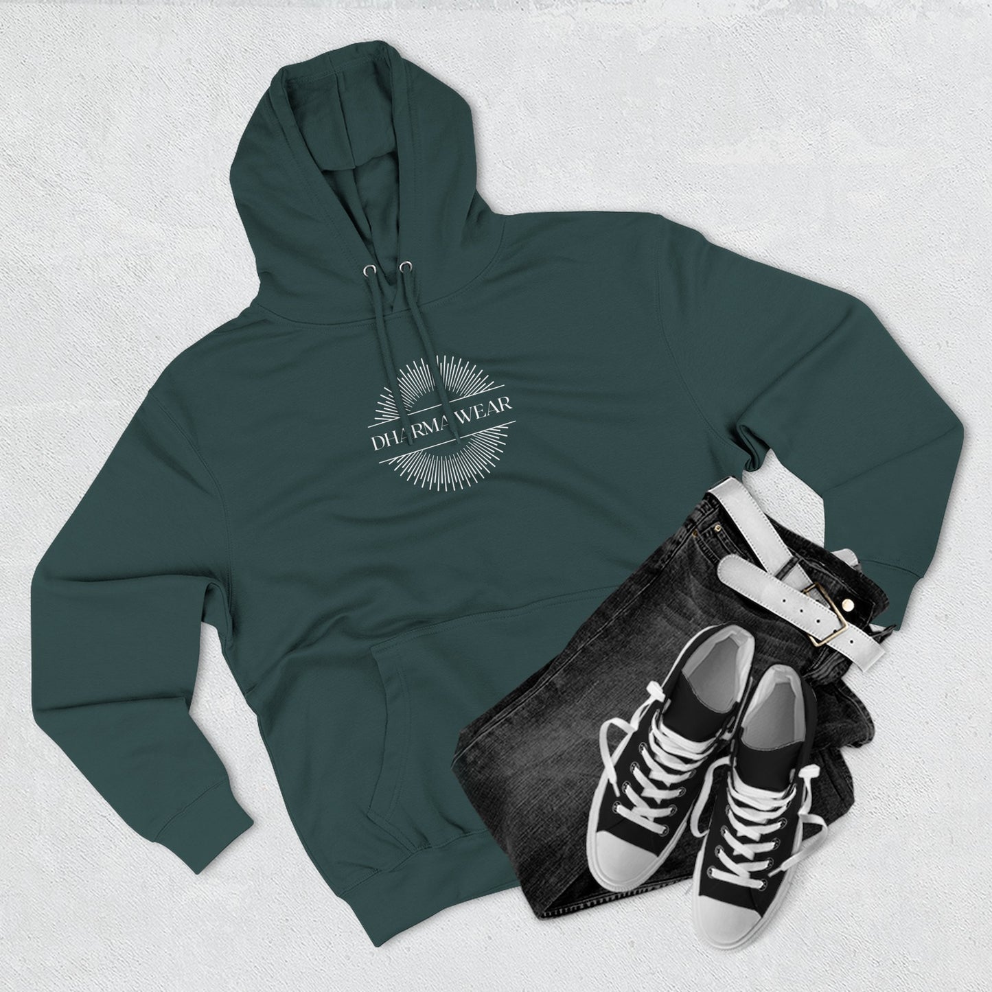 Inhale Exhale Sweatshirt Fleece Hoodie, Men