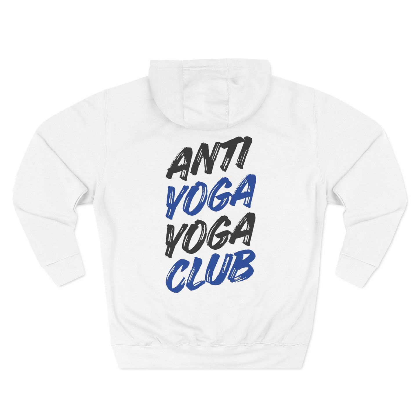 Anti Yoga Yoga Club Sweatshirt Fleece Hoodie White, Women