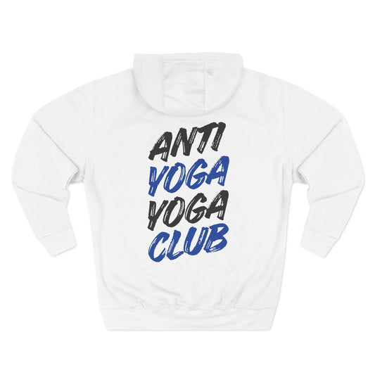 Anti Yoga Yoga Club Sweatshirt Fleece Hoodie White, Women