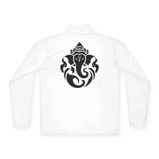 Ganesha Quarter-Zip Pullover White, Men