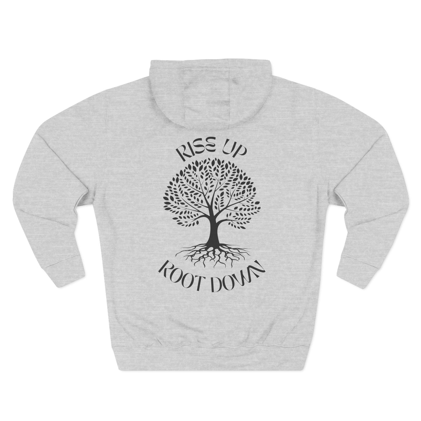 Root Down To Rise Up Sweatshirt Fleece Hoodie White, Women