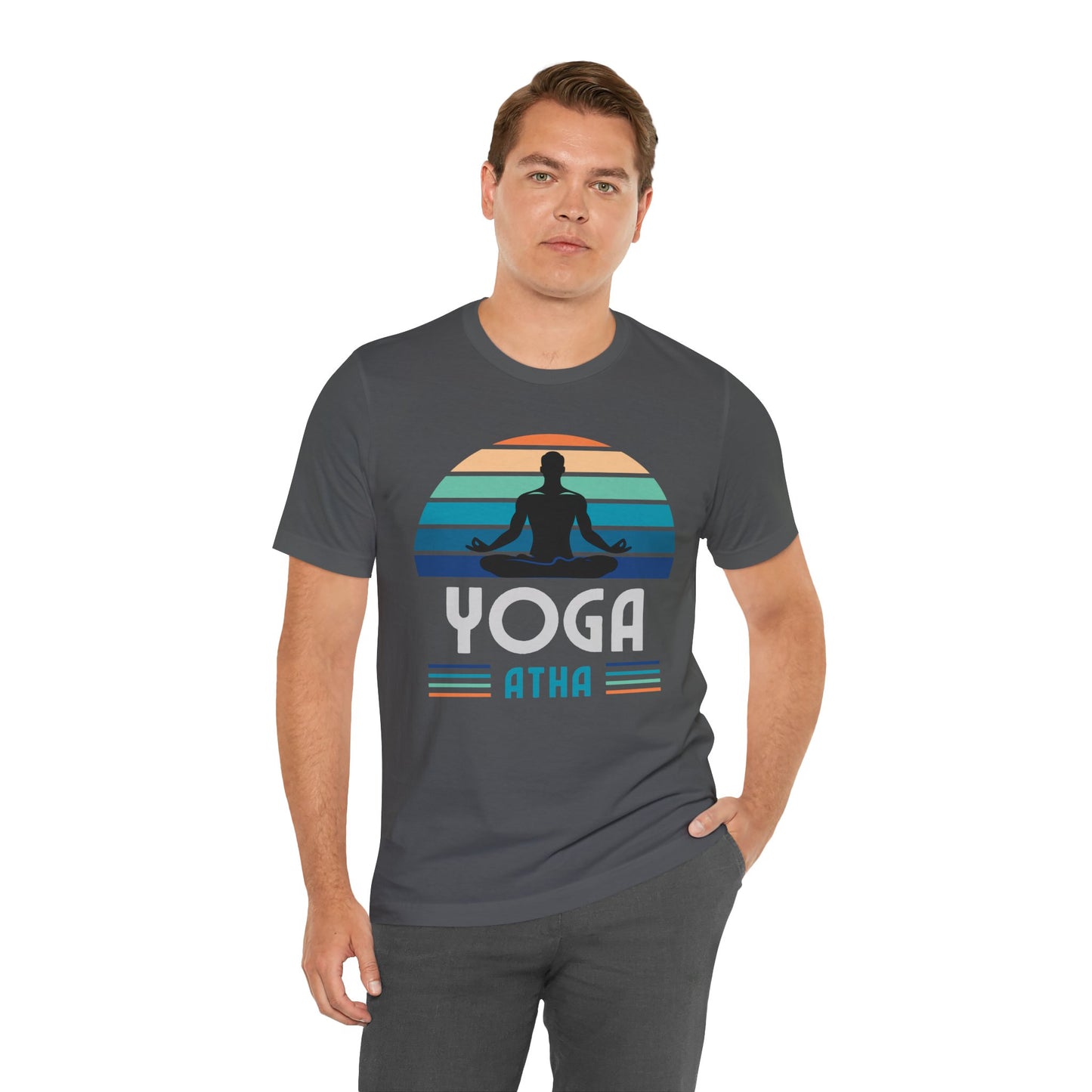 Yoga Atha Cotton T-Shirt Dark Grey, Men