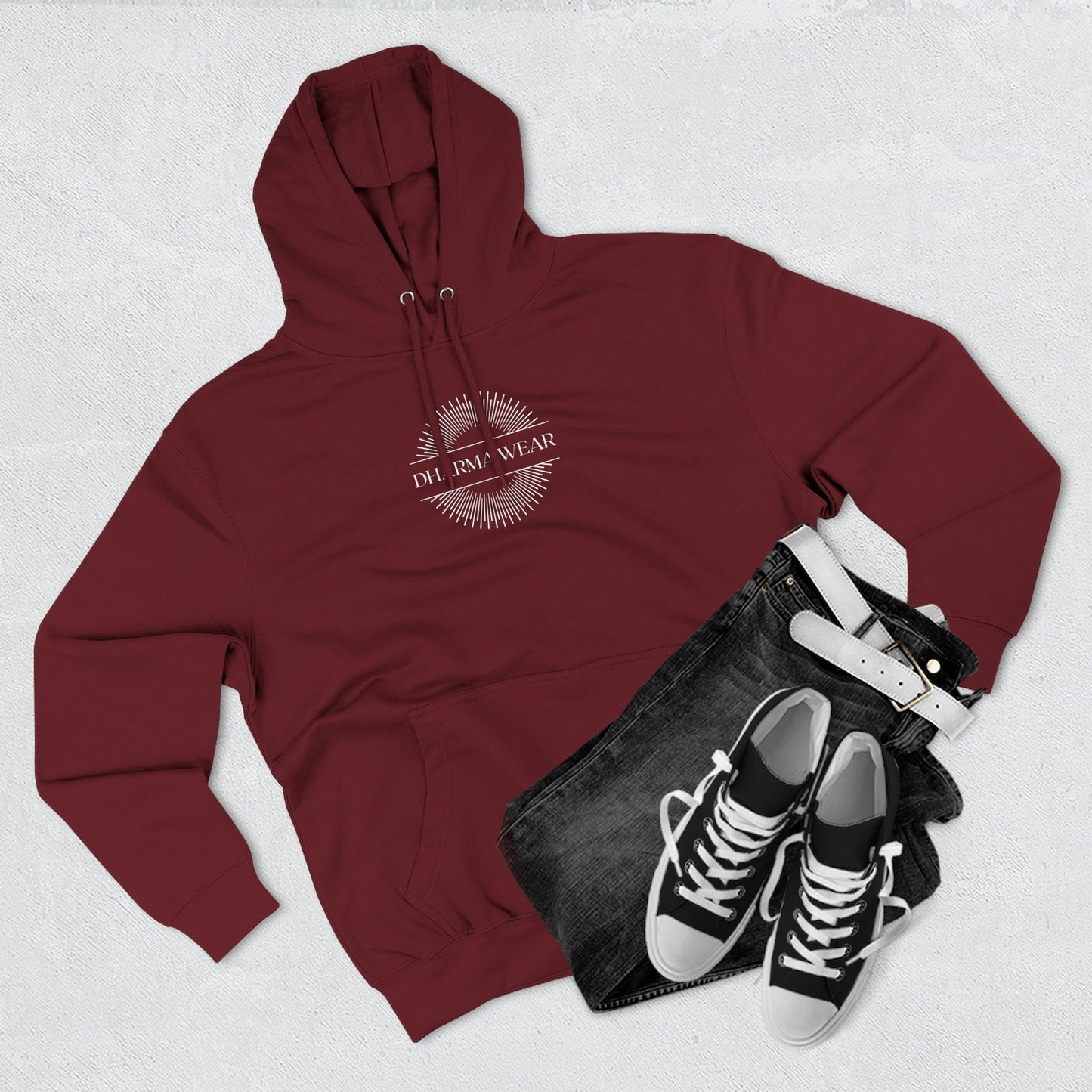 Inhale Exhale Sweatshirt Fleece Hoodie Army Green, Women
