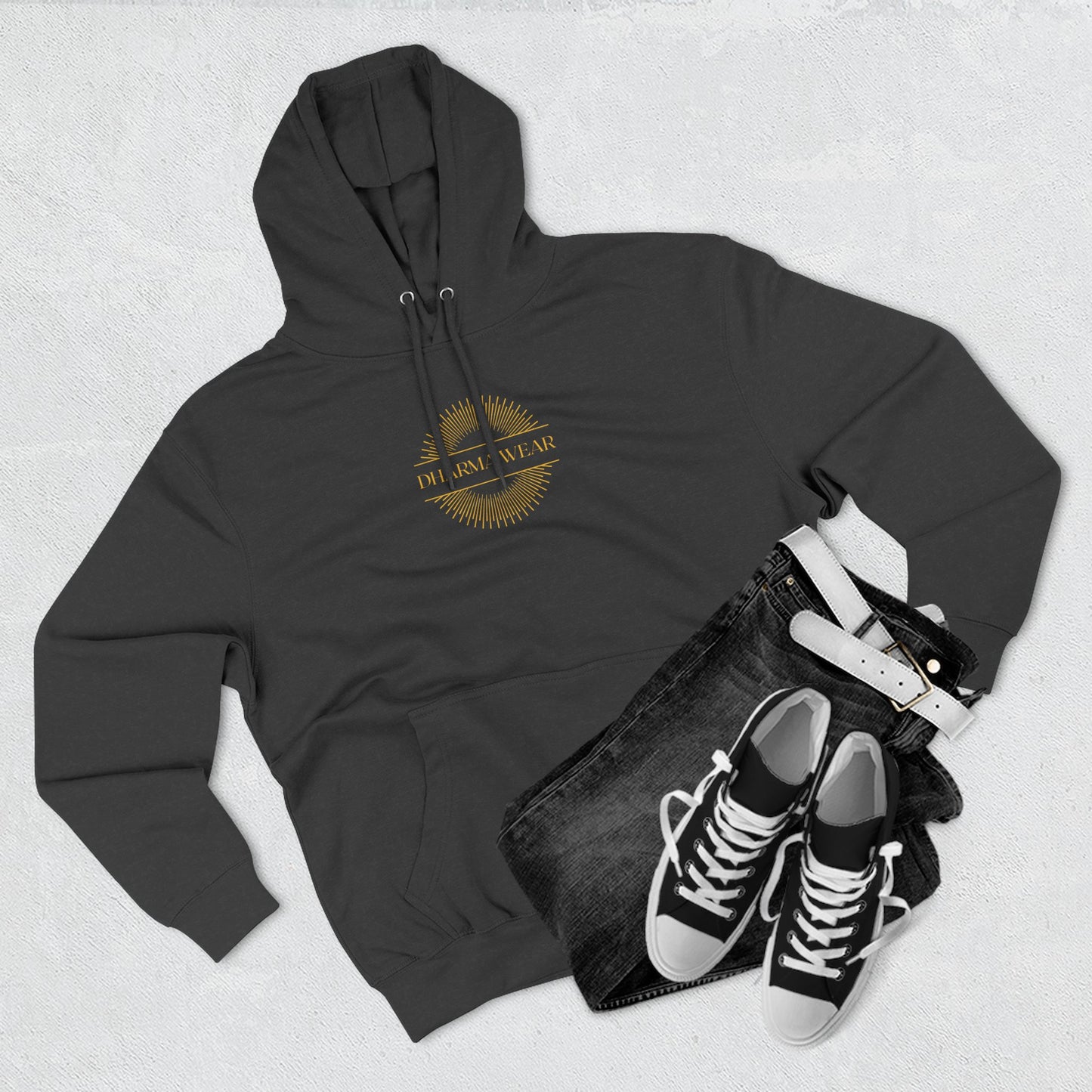 Strength, Wisdom & Courage Sweatshirt Fleece Hoodie Heather Grey, Women