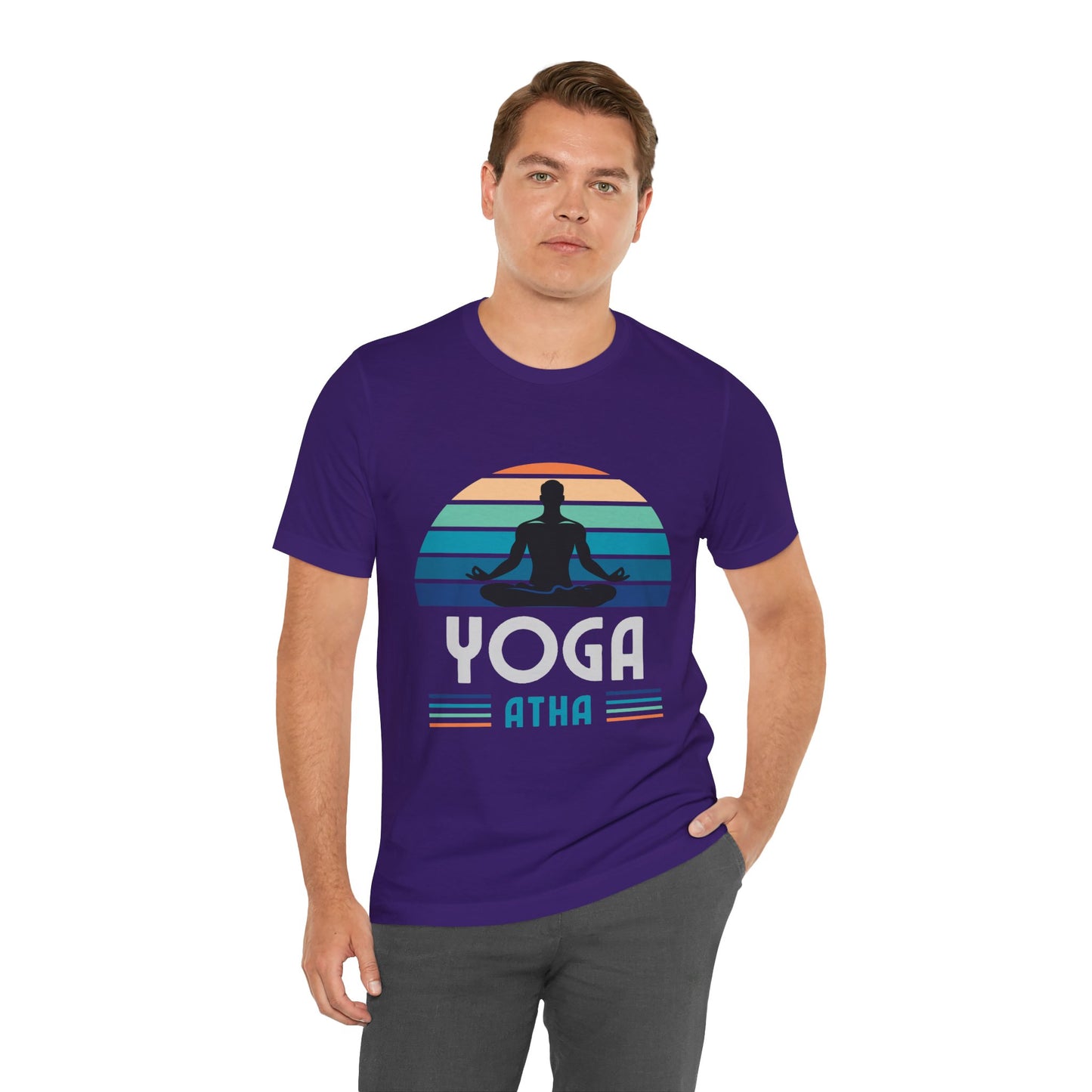 Yoga Atha Cotton T-Shirt Heather Kelly, Men
