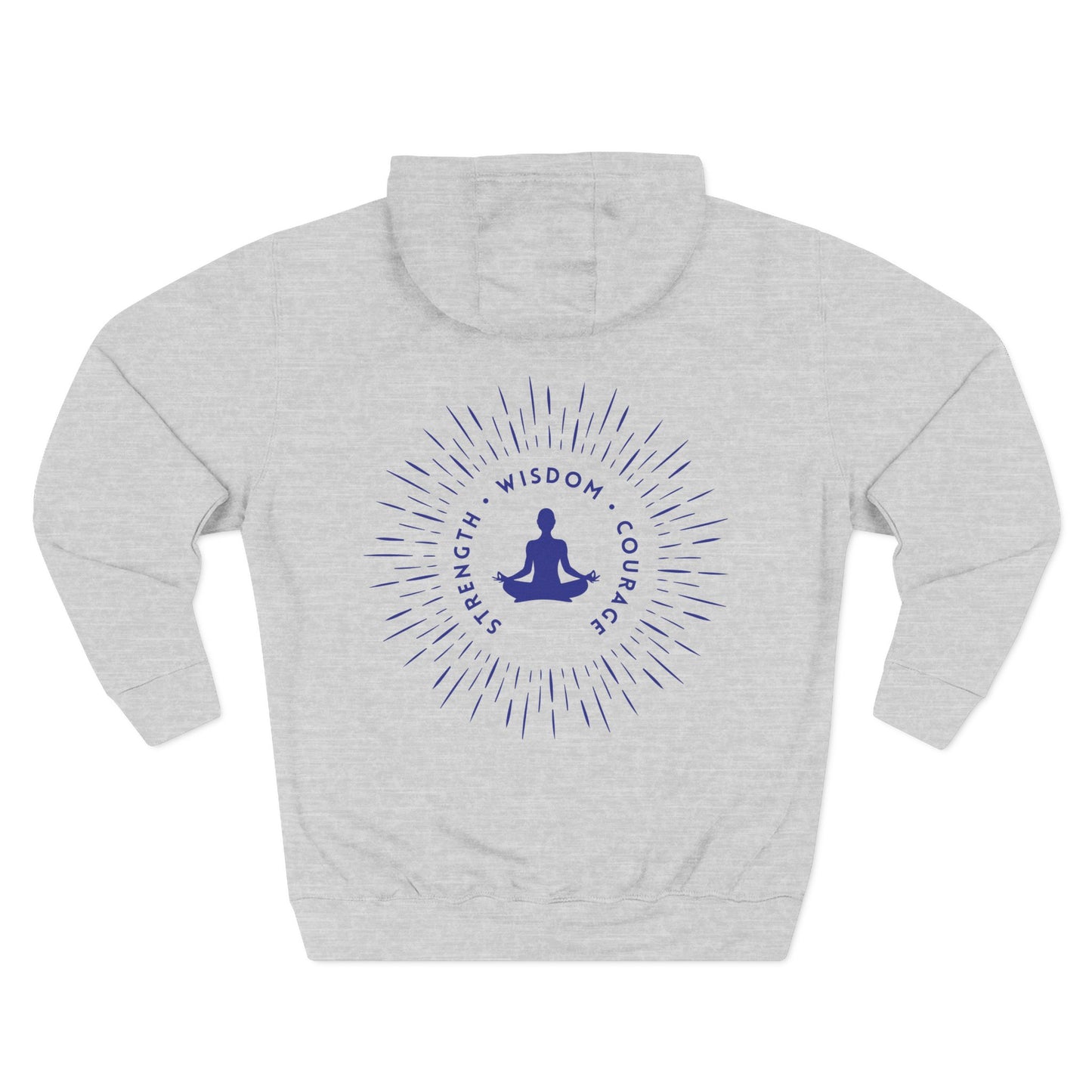 Strength, Wisdom & Courage Sweatshirt Fleece Hoodie White, Women