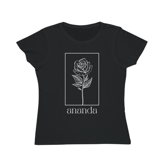 Ananda Cotton Women's T-Shirt, Black
