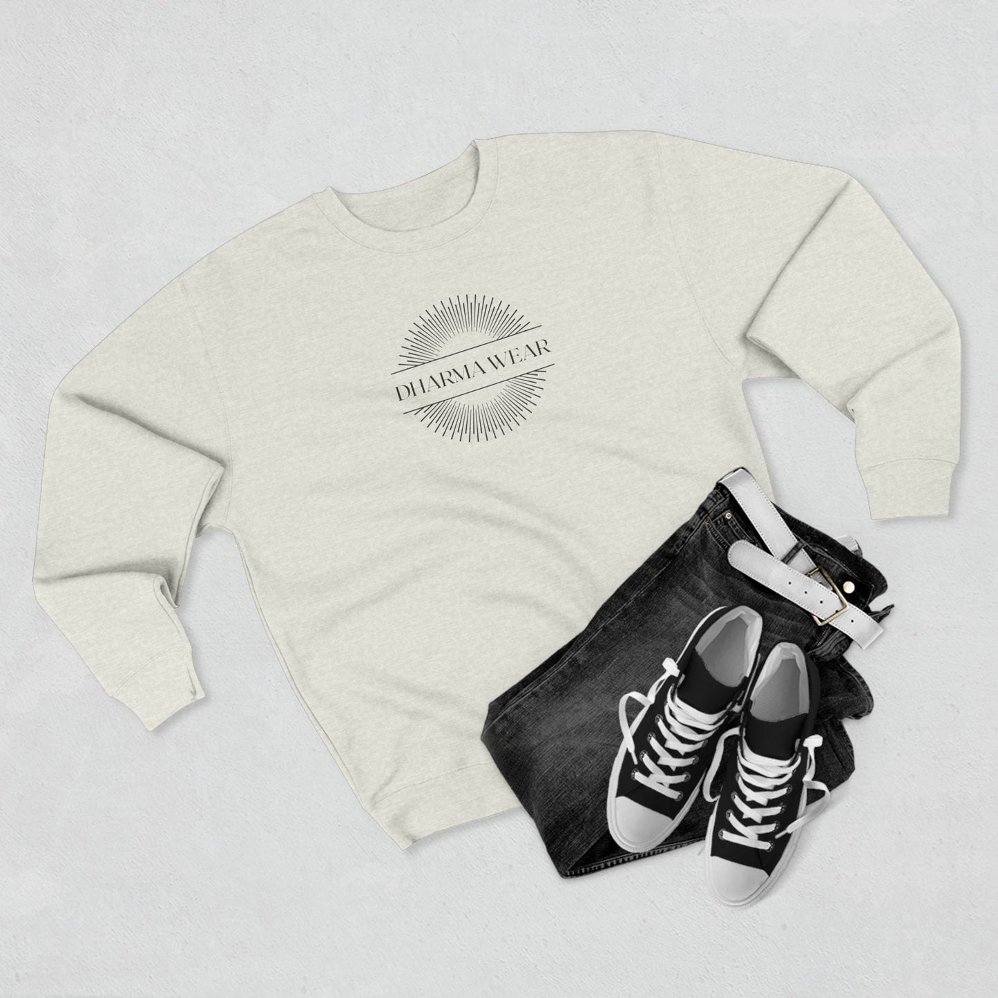 Karma Cause and Effect Crewneck Sweatshirt Oatmeal Heather, Women