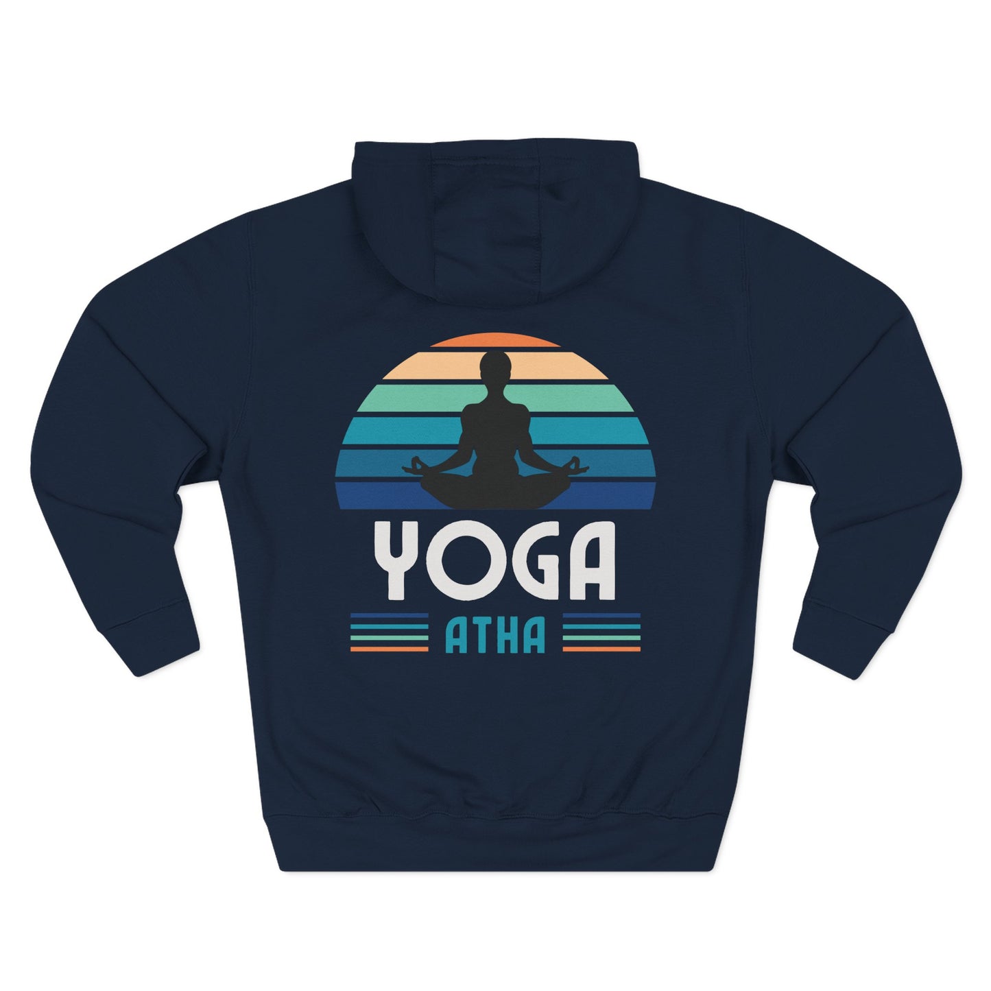 Yoga Atha Sweatshirt Fleece Hoodie Navy, Women