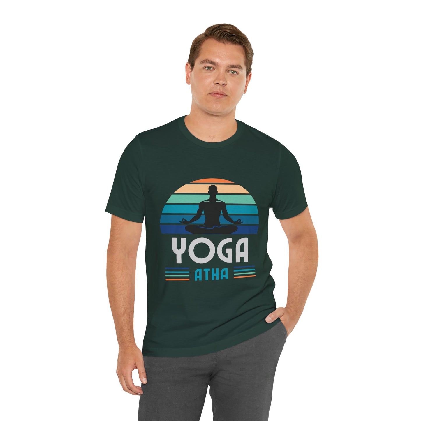 Yoga Atha Cotton T-Shirt Heather Kelly, Men