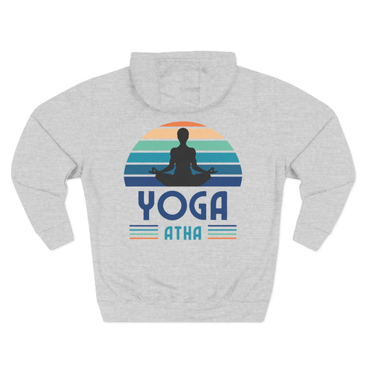 Yoga Atha Sweatshirt Fleece Hoodie Heather Grey, Women